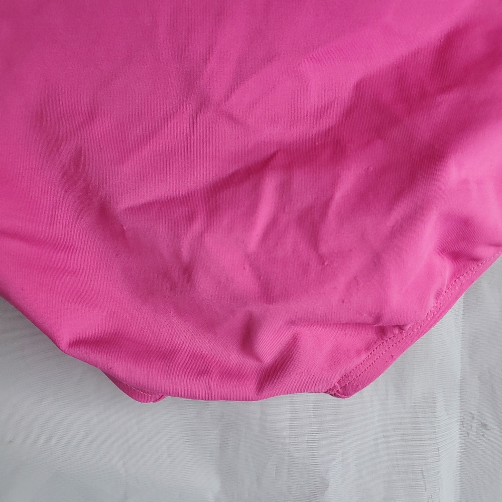 NIKE Pink Mesh Solid Edge Women's Tankini - Picture 11 of 16